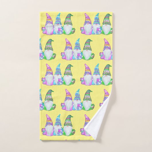 GNOMES DE PÂQUES (Serviette à main)