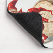 Gnomes dragging a cut tree trunk through the snow muismat (Hoek)