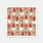Gnomes et champignons serviettes en papier (Devant)