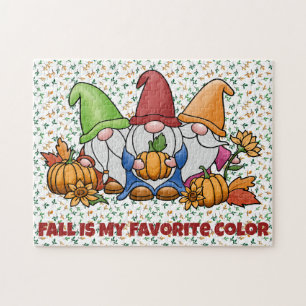Gnomes Fall Favori Color Puzzle