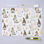 Gnomes Forest White Tissuepapier (Craft)