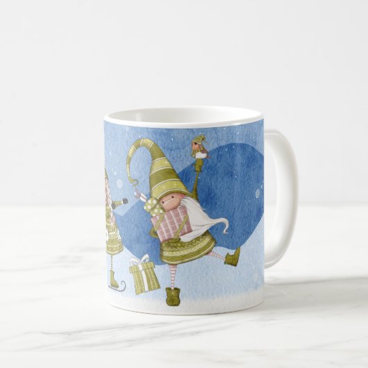 Gnomes Fox Bird présente Mug (Devant droit)