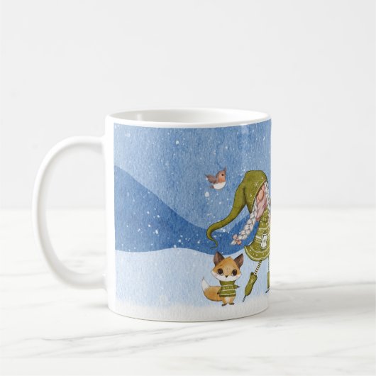 Gnomes Fox Bird présente Mug (Gauche)