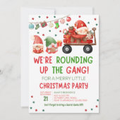 Gnomes Fun Fun Noël Fête Invitation (Devant)