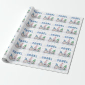 Gnomes GNOEL Kerstwinter Cadeaupapier (Uitgerold)