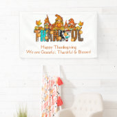 Gnomes Grateful Thankful Blessed Thanksgiving Spandoek (Insitu)
