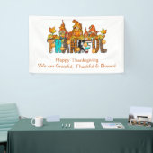 Gnomes Grateful Thankful Blessed Thanksgiving Spandoek (Beurs)