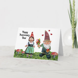 Gnomes Happy Jubileum Wenskaart Kaart