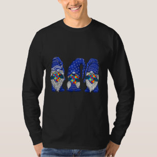 Gnomes Holding Heart Autism Awareness Mam Dad Kind T-shirt