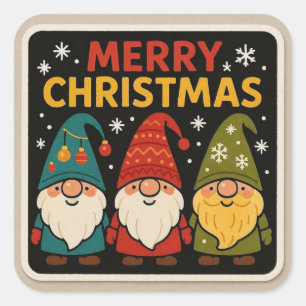 Gnomes joyeux Noël Autocollant