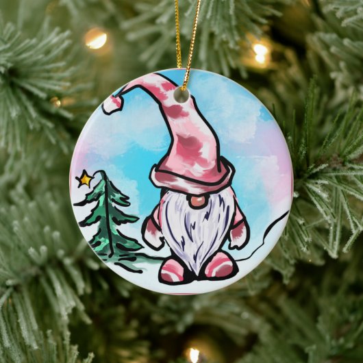 Gnomes Keramisch Ornament (Boom)