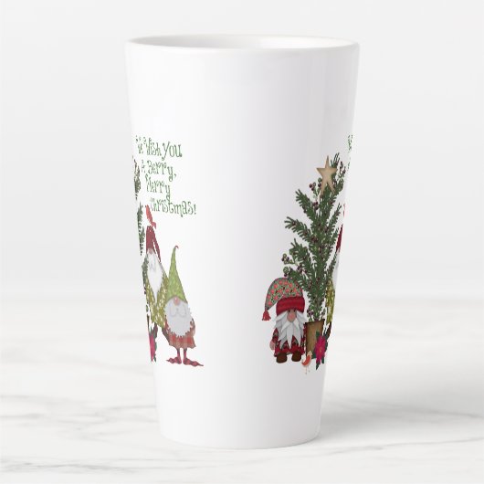 Gnomes kerstBerry Merry Latte Mok (Voorkant)