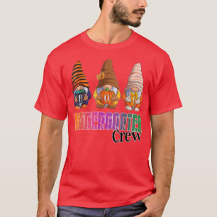 Gnomes Kindergarten Boo Crew Halloween Funny 3132 T-shirt