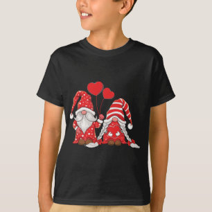 Gnomes koppel Holding harten liefdespatroon Valent T-shirt