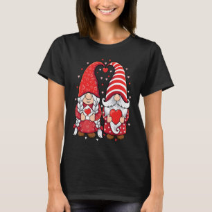Gnomes koppel Holding harten liefdespatroon Valent T-shirt