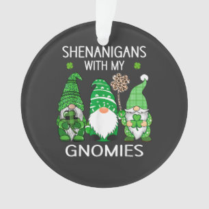 Gnomes léopard Shamrock chanceux de la Saint-Patri