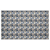Gnomes mignonnes sur tissu gris par le quartier gr (Fat Quarter)