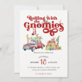 Gnomes mignons | Invitation à la fête de Noël (Devant)