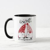 Gnomes mignons Mug de Noël (rouge) (Gauche)