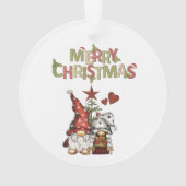 Gnomes mignons Pine Tree Notre premier Noël (dos)