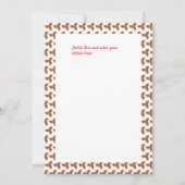 Gnomes moderne Festive Noël Invitation (Dos)