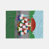 Gnomes petite couverture en polaire (Devant (Horizontal))