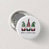 Gnomes Red Green Ronde Button 3,2 Cm (Voorkant /achterkant)