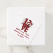 Gnomes Red Love Cute Wedding Bedankjes Labels (In situ)