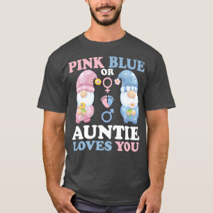 Gnomes roze of blauwe tante houdt van je Baby R T-shirt