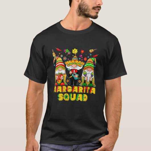 Gnomes Squad Cinco De Mayo Mexican Party Fiesta T-shirt (Voorkant)