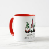 Gnomes Steal My Sanity Funny Gezegde voor Kerstmis Mok (Voorkant links)