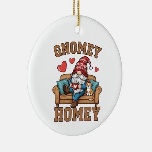 Gnomey homey gnome at home design keramisch ornament (Rechts)