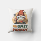 Gnomey huiselijke pannenkoeken ontwerp kussen (Achterkant)