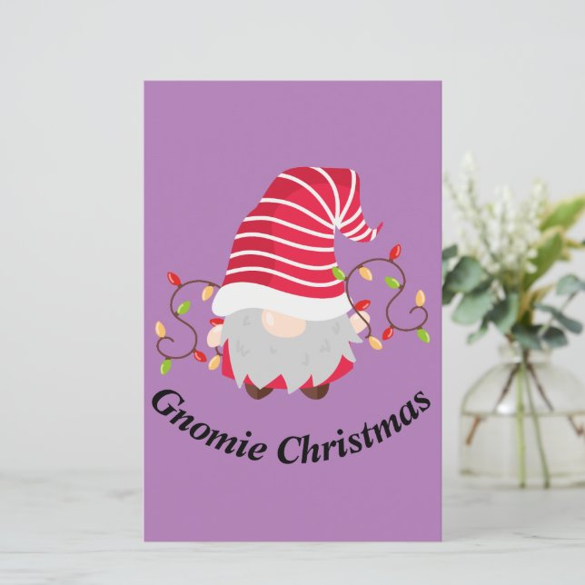 Gnomie-kerstpapier (Staand voorkant)