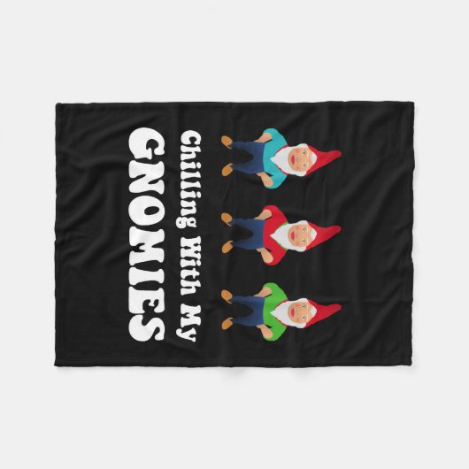 Gnomies Fleece Deken (Voorkant (Horizontaal))