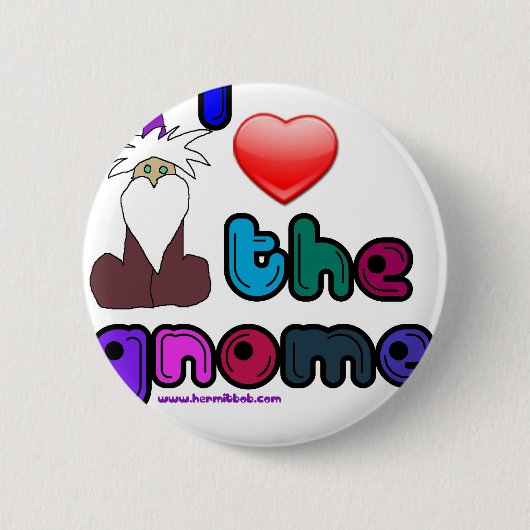 Gnomies Ronde Button 5,7 Cm (Voorkant)