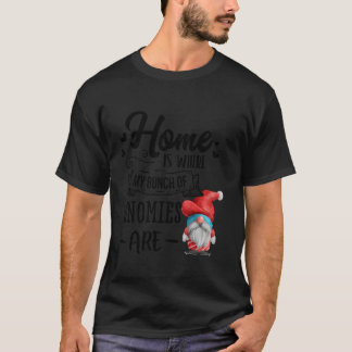 Gnomies Thuis Is Waar Mijn Gnomies Zijn XMas Kerst T-shirt