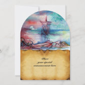 GNOMON EN LADY VAN HET LAKE bruin perkament Kaart (Achterkant)