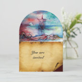 GNOMON EN LADY VAN HET LAKE bruin perkament Kaart (Staand voorkant)