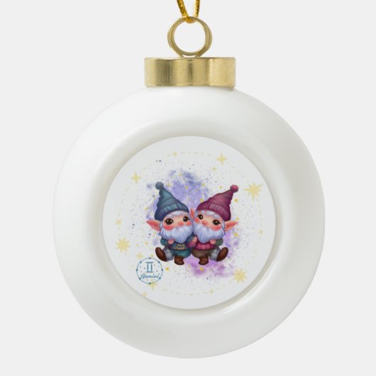 Gnomoscope Gemini Snowflake Ornement encadré (Devant)