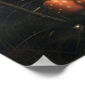 Gnoom en paddenstoel huis ontwerp poster (Hoek)