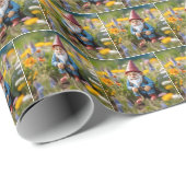 Gnoom in de zomertuin cadeaupapier (Rol Hoek)