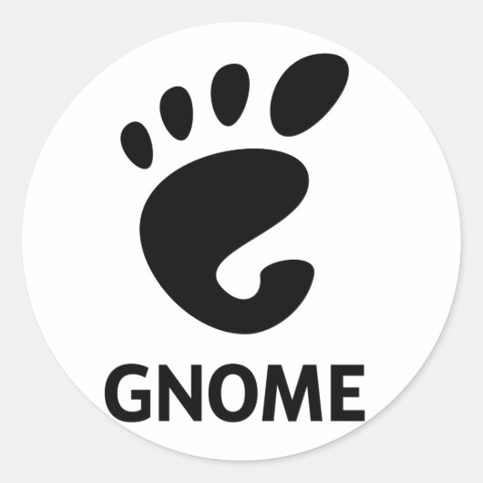 GNOOM LOGO RONDE STICKER (Voorkant)