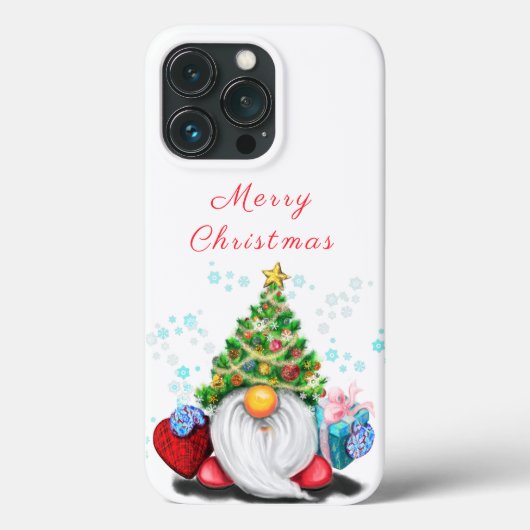 Gnoom met kerstboom Pet iPhone Case Gift (Achterkant)