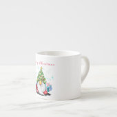 Gnoom met Pet voor kerstbomen en cadeau voor u Espresso Kop (Voorkant rechts)