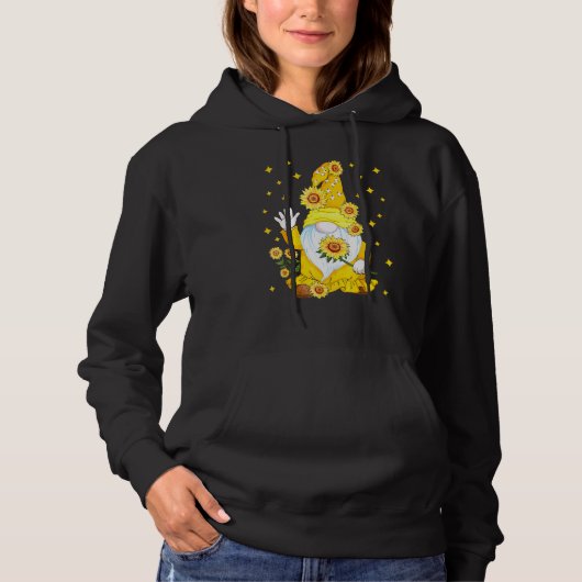 Gnoom met zonnebloempitten hoodie (Voorkant)