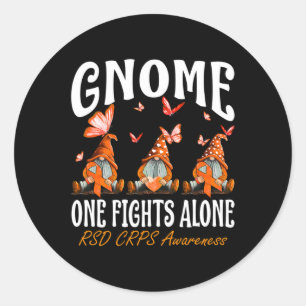 Gnoom One Fight Alone RSD CRPS Awareness Ronde Sticker