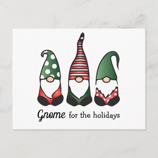 Gnoom voor de Feestdagen Briefkaart (Voorkant)