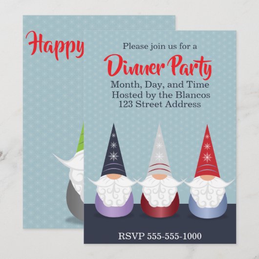 Gnoom voor de Feestdagen Kaart (Voorkant / Achterkant)