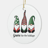 Gnoom voor de Feestdagen Keramisch Ornament (Links)